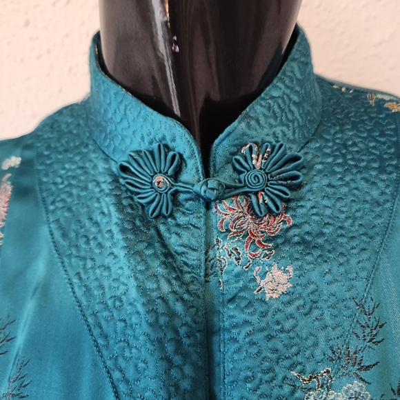 Vintage Chinese Silk Kimono Size 36 - Picture 9 of 10